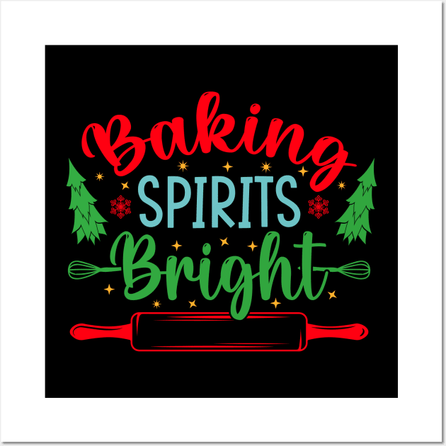 Baking Spirits Bright Wall Art by MZeeDesigns